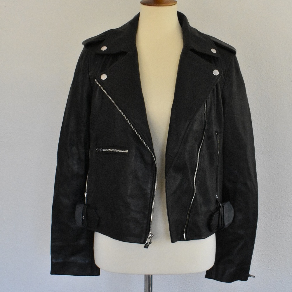 Classic Leather Moto Jacket NWT || Hudson Jeans